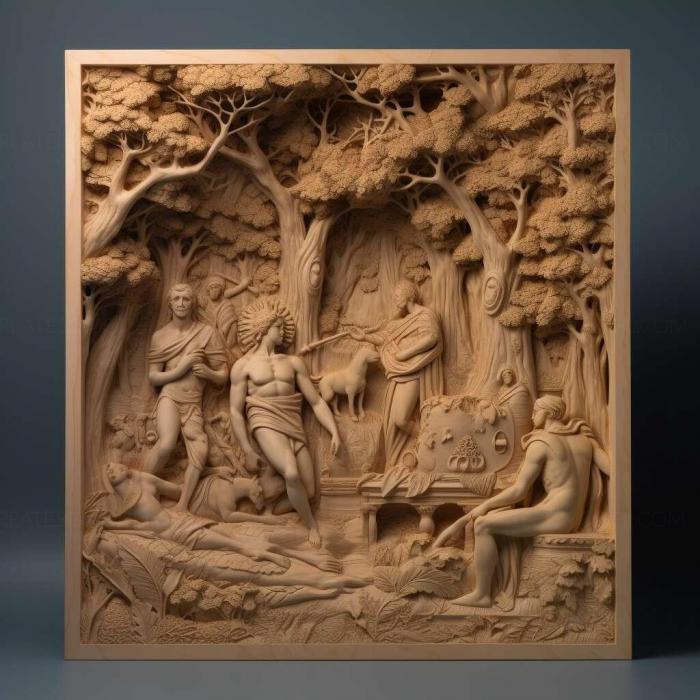 نموذج ثلاثي الأبعاد لآلة CNC 3D Art 